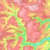 Glatt topographic map, elevation, terrain