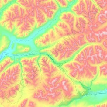 Ангаракан topographic map, elevation, terrain