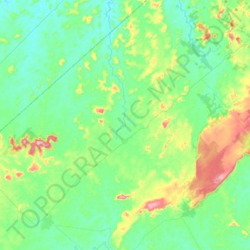 Nova União topographic map, elevation, terrain