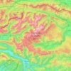 Triglav National Park topographic map, elevation, terrain