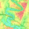 Wilson-Conococheague topographic map, elevation, terrain