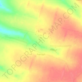 Ridkodub topographic map, elevation, terrain