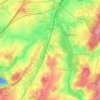 Tubize topographic map, elevation, terrain