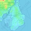 Amager topographic map, elevation, terrain
