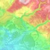 Aillevillers-et-Lyaumont topographic map, elevation, terrain