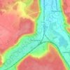 Serquigny topographic map, elevation, terrain
