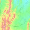 Municipio Cuevo topographic map, elevation, terrain