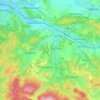 Wutha-Farnroda topographic map, elevation, terrain