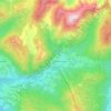 Rußbach am Paß Gschütt topographic map, elevation, terrain