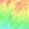 Sulbiate topographic map, elevation, terrain
