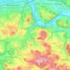 Vlotho topographic map, elevation, terrain