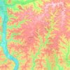 Vernon County topographic map, elevation, terrain