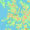 Hanover Island topographic map, elevation, terrain