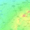Sikar topographic map, elevation, terrain