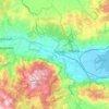 Lamia Municipality topographic map, elevation, terrain
