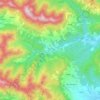 Casto topographic map, elevation, terrain