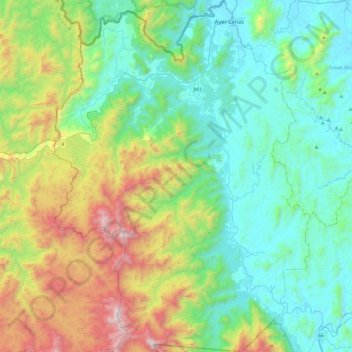Jeli topographic map, elevation, terrain