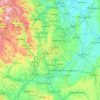 East Midlands topographic map, elevation, terrain