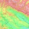 Kakheti topographic map, elevation, terrain