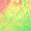 Sejny County topographic map, elevation, terrain