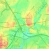 Winterbourne topographic map, elevation, terrain