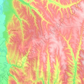 Харайгунское сельское поселение topographic map, elevation, terrain