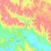 Muñani topographic map, elevation, terrain