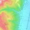 Kalishte topographic map, elevation, terrain