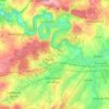 Écouché-les-Vallées topographic map, elevation, terrain