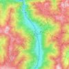 Dorfgastein topographic map, elevation, terrain
