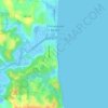 Chesapeake Beach topographic map, elevation, terrain