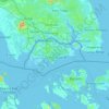 Singapore topographic map, elevation, terrain