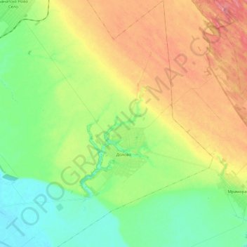 Dolovo topographic map, elevation, terrain