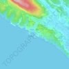 Ulcinj - Ulqin topographic map, elevation, terrain