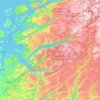 Sandnes topographic map, elevation, terrain