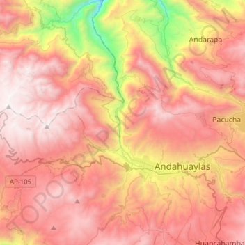 Talavera topographic map, elevation, terrain