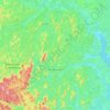 Rio Bananal topographic map, elevation, terrain