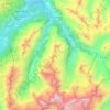Pontresina topographic map, elevation, terrain