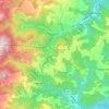 Brzece topographic map, elevation, terrain