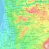 Rio Vouga topographic map, elevation, terrain