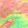 Lycoming County topographic map, elevation, terrain