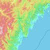 Chongjin-si topographic map, elevation, terrain