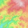 Bévercé topographic map, elevation, terrain