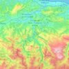 Río Sella topographic map, elevation, terrain