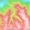 Tartano topographic map, elevation, terrain