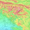Julian Alps topographic map, elevation, terrain