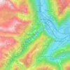 Salvan topographic map, elevation, terrain