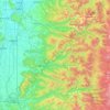 Linn County topographic map, elevation, terrain