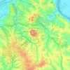 Vozdovac Urban Municipality topographic map, elevation, terrain