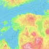 Estonia topographic map, elevation, terrain